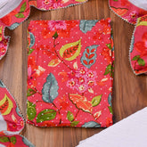 Cotton Pink Unstitched Suit